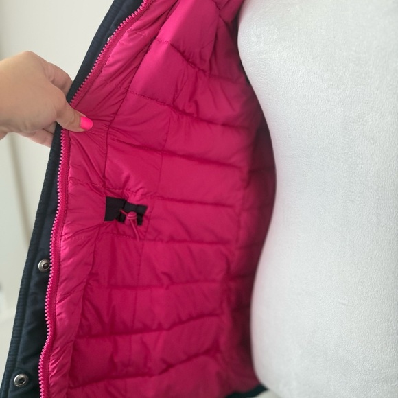 Abercrombie & Fitch Women’s Navy Hooded Parka Jacket Size L Winter Coat - Picture 8 of 15